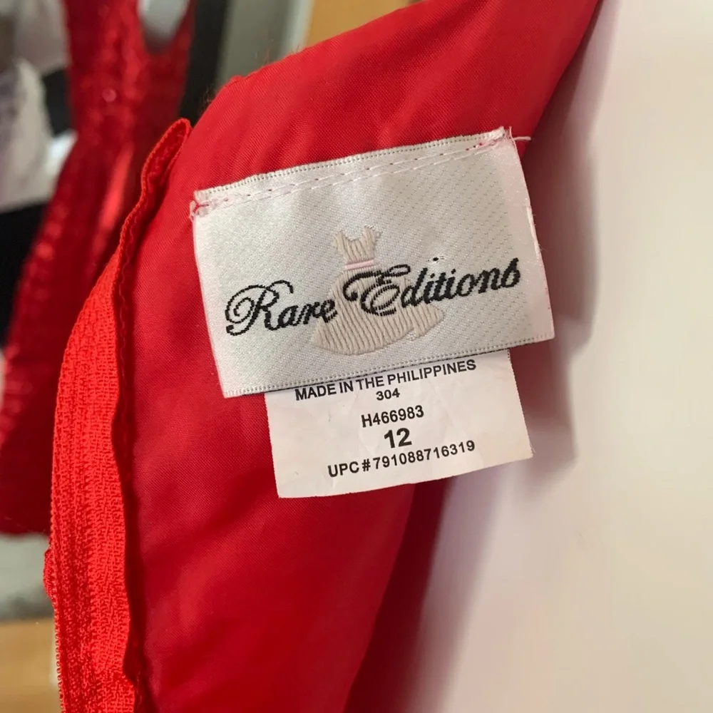 Red Sleeveless Girls Christmas Dress